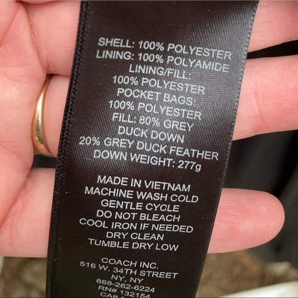 🔥RARE Luxurious Coach down jacket/coat - Picture 8 of 11